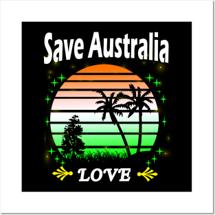 Save Australia T-shirt Posters and Art